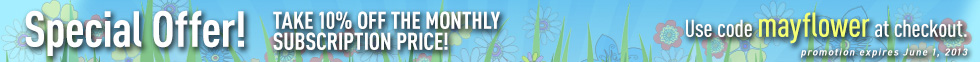Use Coupon springisnear to take 20% off your monthly subscription!