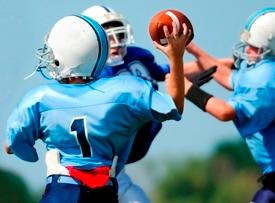 Keep the passes basic in youth football.